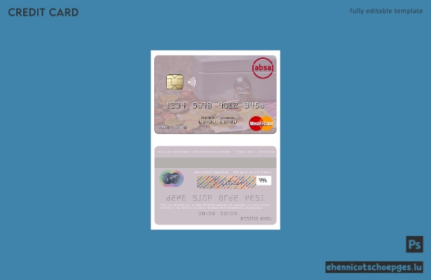 Mosambik Absa Bank Mosambik Mastercard Beispielvorschau